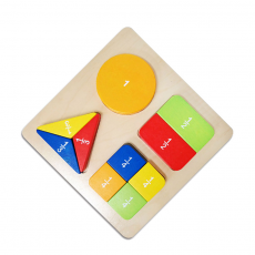 [쌤이오] 색감각 원목교구 연산도형퍼즐 HP610005
