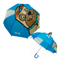 [쌤이오] 눈에 잘 띠는 입체 우산 불독 아동 우산