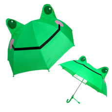 [쌤이오] 눈에 잘 띠는 입체 우산 개구리 아동 우산