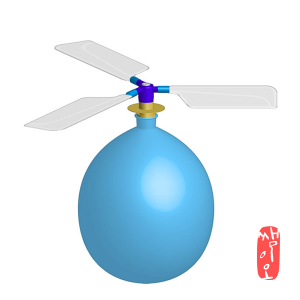[과학쌤이오] 풍차효과 실험 풍선 헬기 5인용