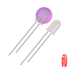 [과학쌤이오] 실험 부품실 2핀 자외선 UV LED 50EA