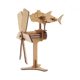 [쌤이오] 나무로 만드는 STEAM ART KIT 윌리긱 할어버지상어