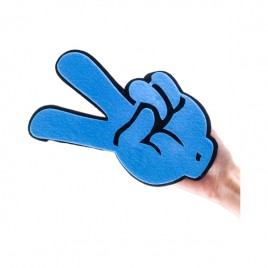 응원브이손가락장갑(소형22cm 블루)