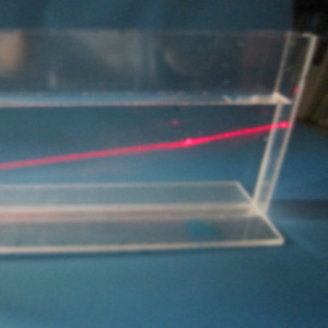 [과학쌤이오] SSC 빛의 직진 굴절 관찰키트 교사용 - 용기 관찰용액 적색 포인터