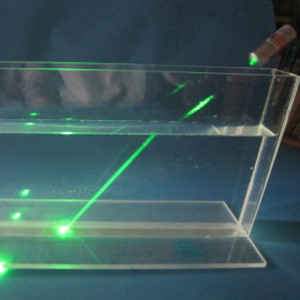 [과학쌤이오] SSC 빛의 직진 굴절 관찰키트 교사용 - 용기 관찰용액 청색 포인터