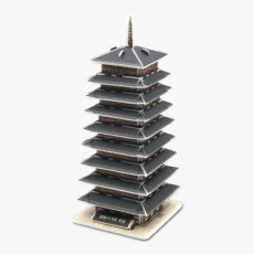 [쌤이오] 역사시리즈 황룡사구층목탑 만들기 3D입체퍼즐