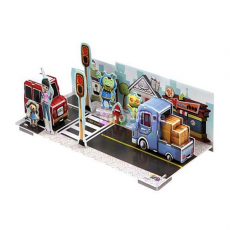 [쌤이오] 뜯어만드는 3D입체퍼즐 31조각 교통 안전