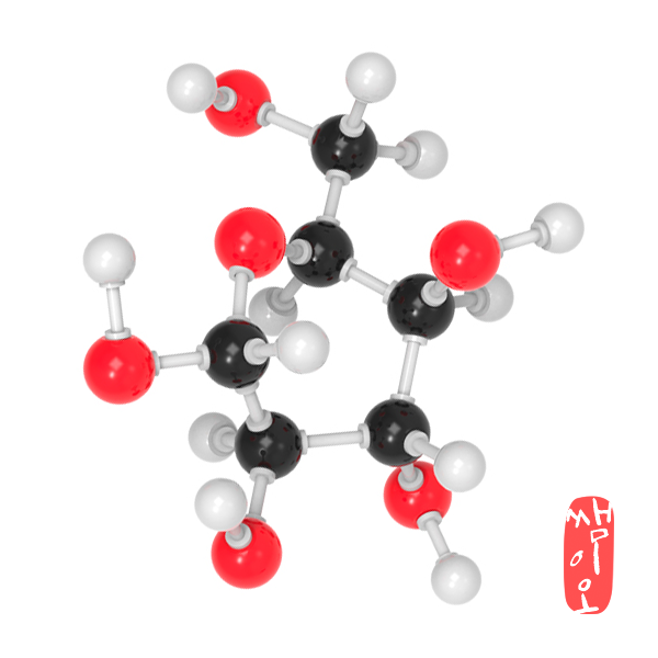 [과학쌤이오] C6H12O6 포도당 분자구조 만들기 5인용